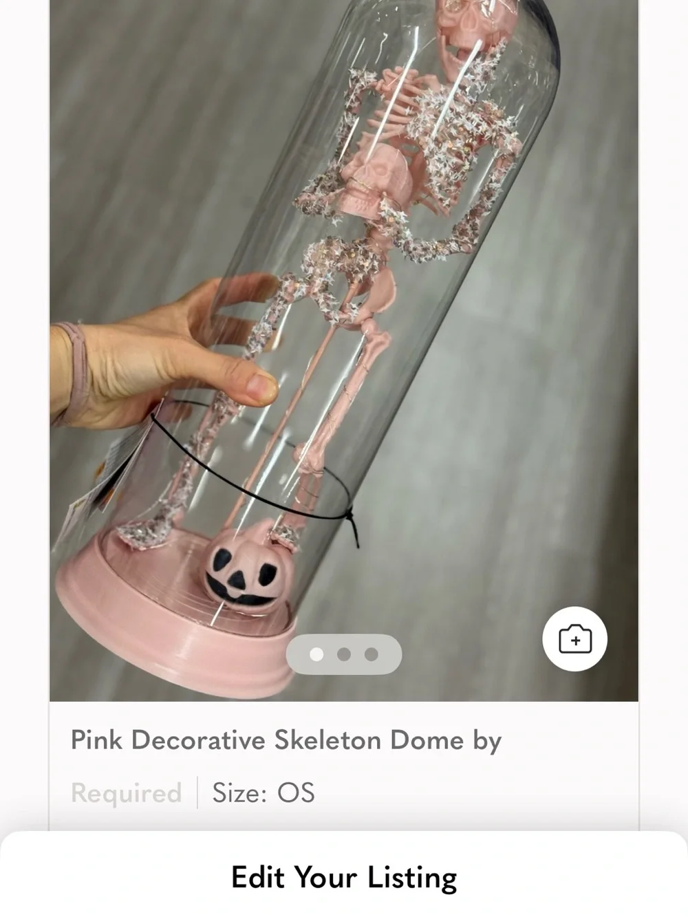 Pink Decorative Skeleton Dome by